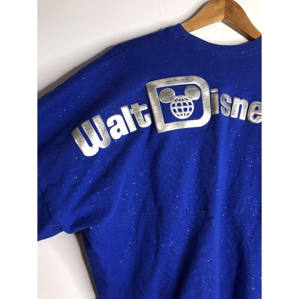 Walt Disney World Blue Sparkle Glitter Spirit Jersey Size XL - Picture 12 of 12
